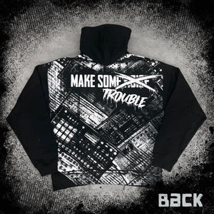 "MAKE TROUBLE" | Oversized Hoodie