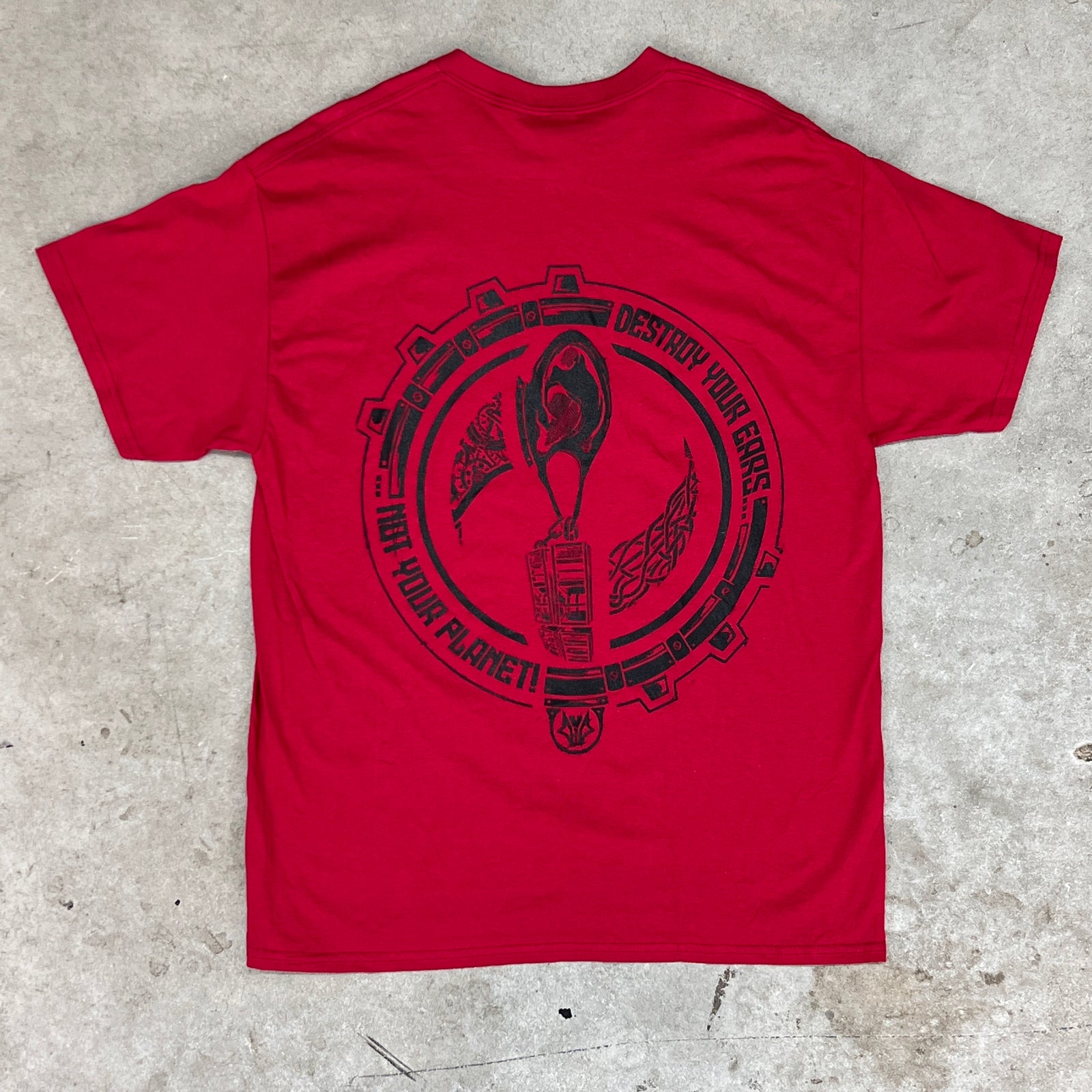 DESTROY YOUR EARS | Unisex COLOURED RED T-Shirt