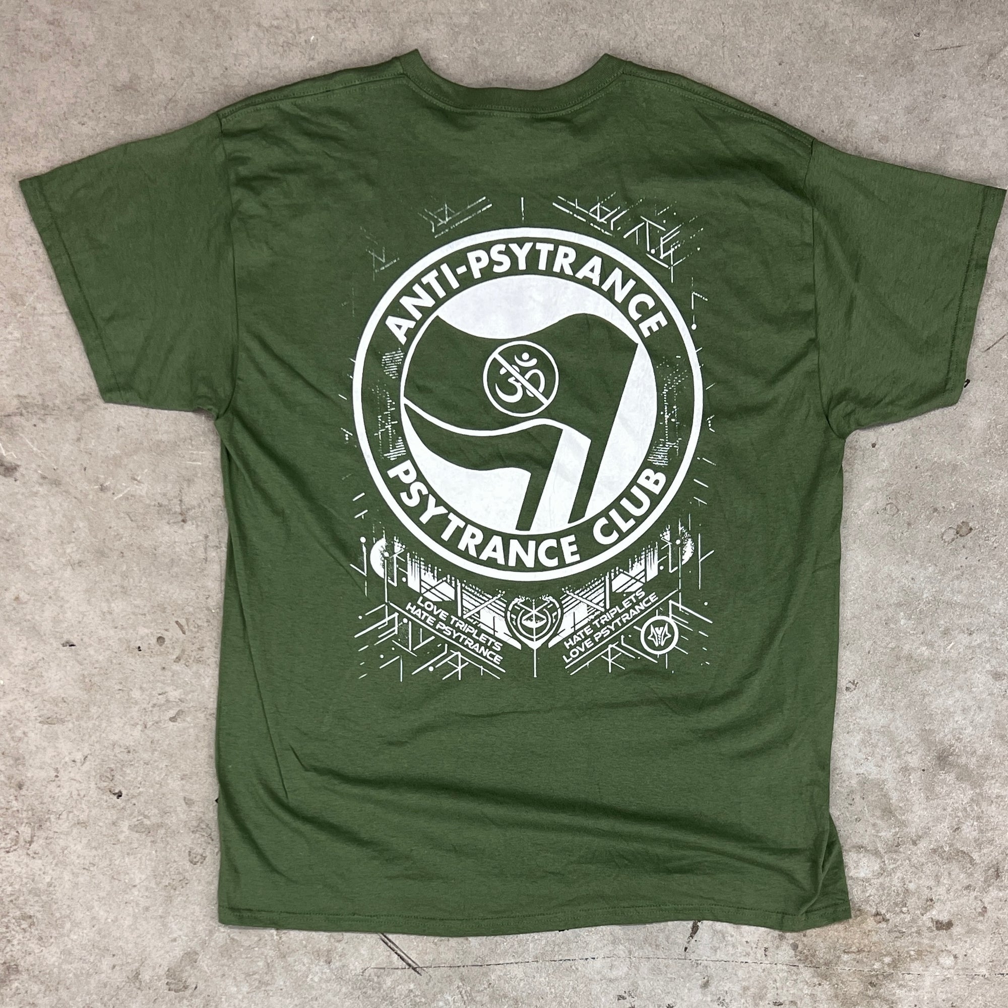 ANTI-PSYTRANCE | T-Shirt COLOURED GREEN Unisex