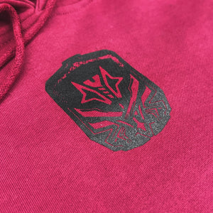 RAVE AGAINST  | Hoodie COLOURED RED Unisex