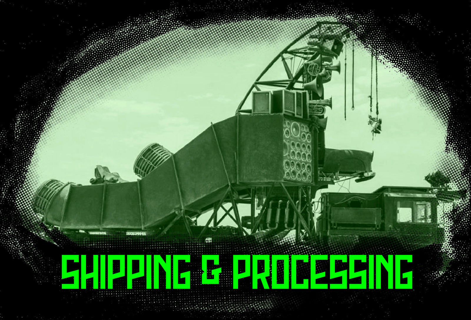 Soundsystem Truck with a lo of speakers which is typical for the freetekno movement