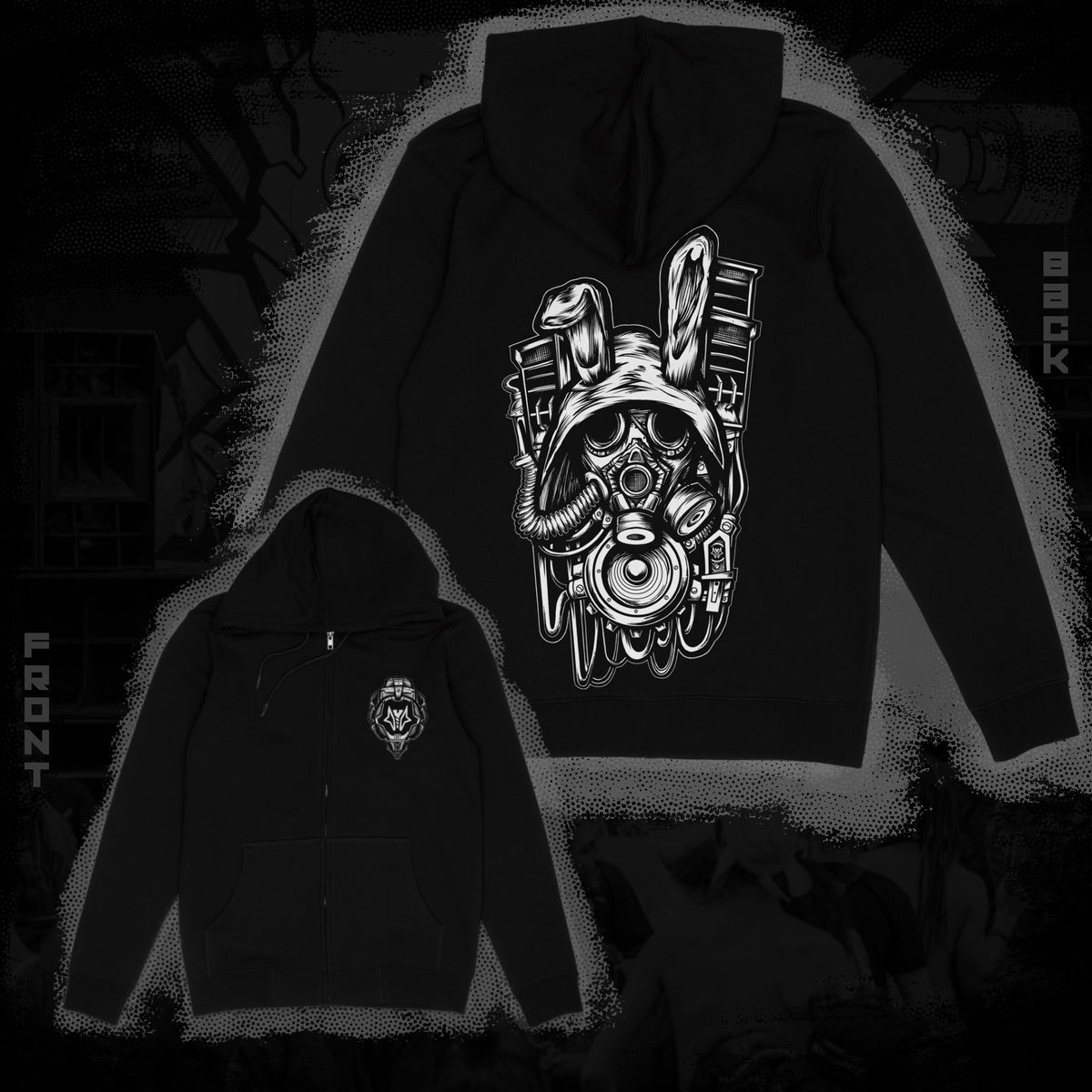 BASS BUNNY | ZIP Hoodie Unisex