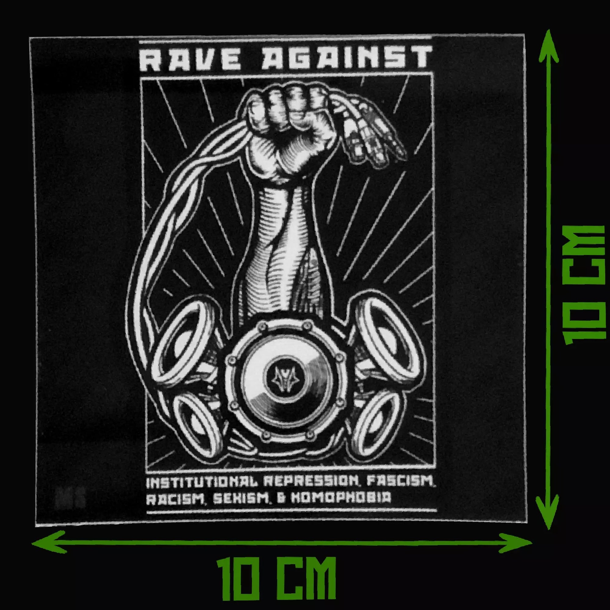 Against Sticker Sticker from MS Tekno Clothing| Made for Ravers!